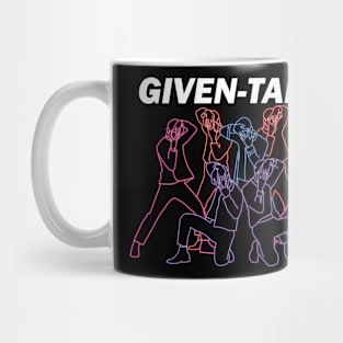 enhypen led style design in the given taken era Mug